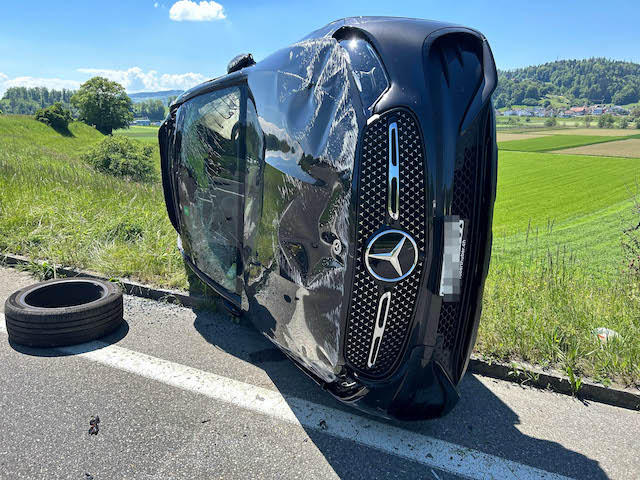 Staffelbach: Auto überschlug sich