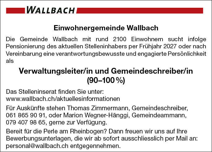 Stelleninserat