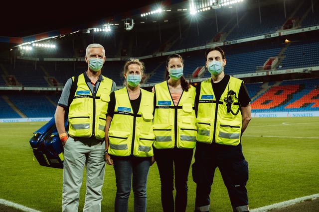 Das Notarztteam des Unispitals Basel. Foto: zVg