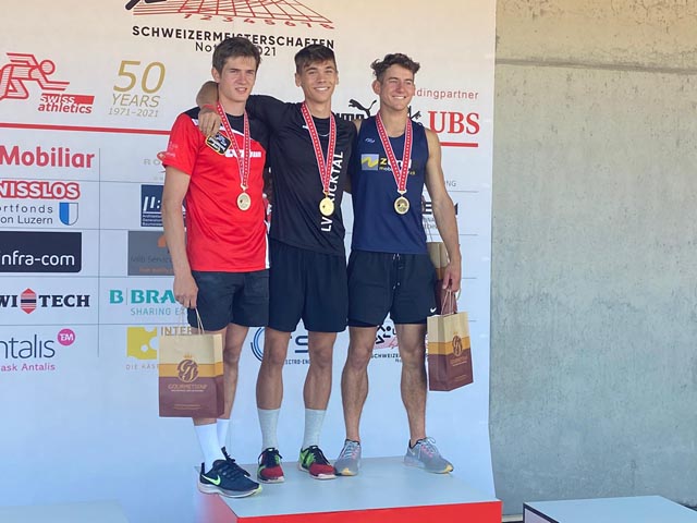 Den Favoriten geschlagen: Schweizermeister U23 Stabhochsprung Nicolas Pfrommer Foto: StefanPfrommer