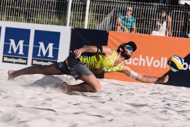 Leo Dillier in Aktion in Monpellier. Foto: Emanuel Stotzer