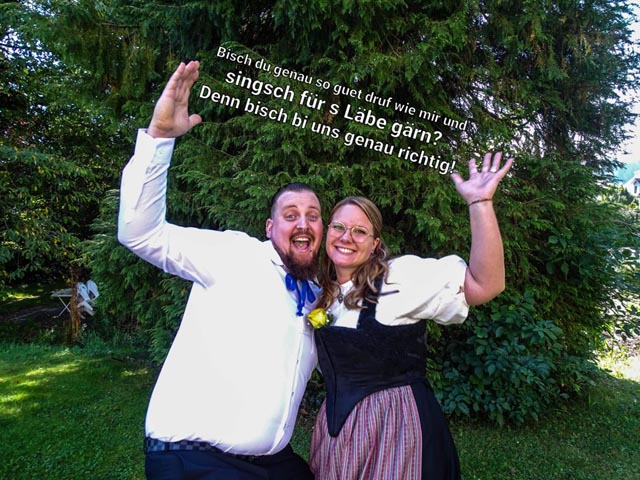 Marco Beltramini und Stefanie Metzger werben für neue Sänger. Foto: Marco Beltramini