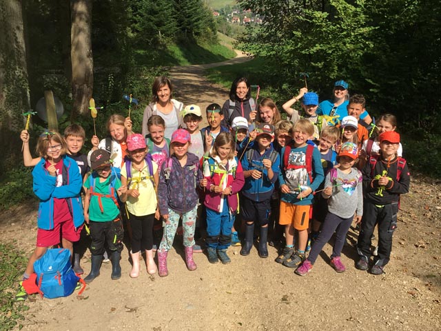 Die jungen Naturforscher hatten einiges zu entdecken. Foto: zVg