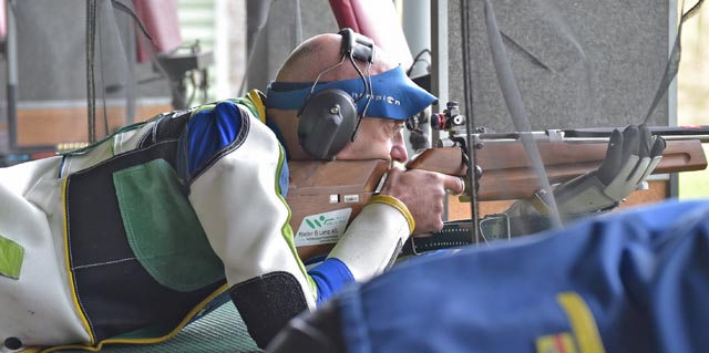 Alexander Buttazzo schoss in der Kategorie A1 (freie Waffen) mit 591 Punkten und 37 Innenzehnern das Tagesbestresultat. Foto: wr