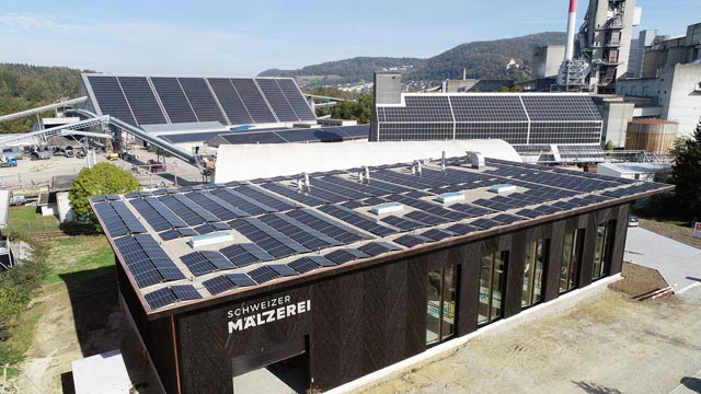 Mit der Kraft der Sonneproduziert die Mälzerei von Christoph Nyfeler. Foto: zVg