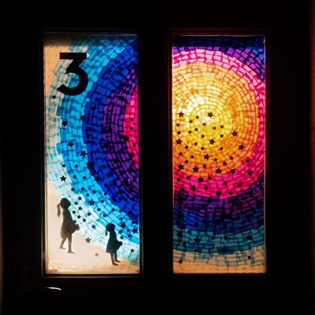 Stimmungsvolle Adventsfenster in Rheinfelden