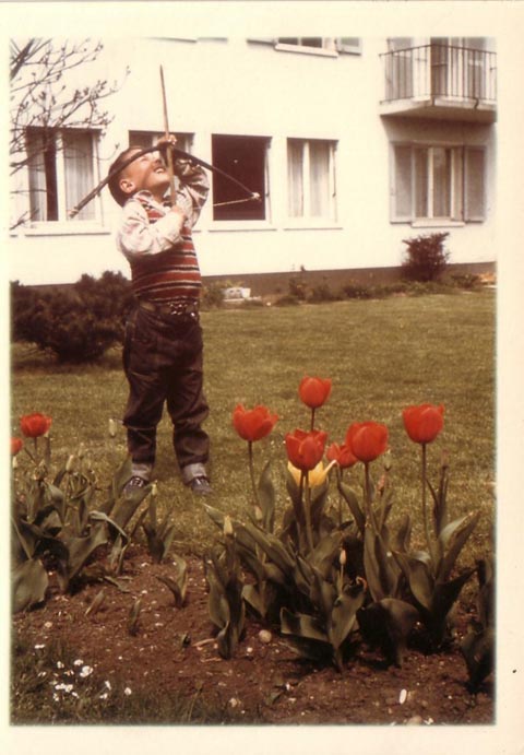 1963 im Garten des Pfarrhauses. Foto: zVg