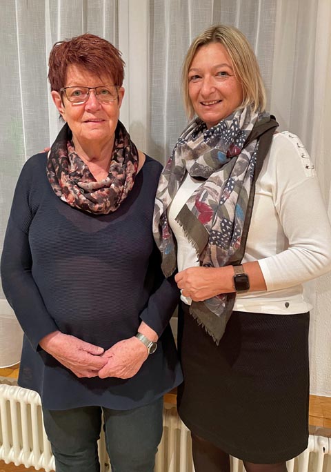 Rosmarie Riner (links) und Carolina Fischer verlassen den Besuchsdienst nach neun bzw. zwei Jahren. Foto: zVg 