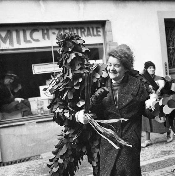 Fasnacht in Laufenburg, 21. Februar 1965. Foto: René Pletscher © StAAG/Ringier Bildarchiv