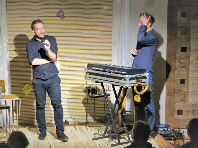 Das Duo Kilian Ziegler und Samuel Blattner bei «Kul’tour». Foto: Martin Schmid