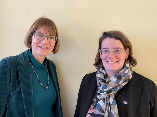 Susanna Schlittler (links) und Grossrätin Jeannine Glarner. Foto: zVg