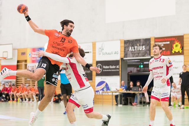 Der TV Möhlin schrammte knapp an einem Punktgewinn gegen den Tabellenführer vorbei. Foto: zVg