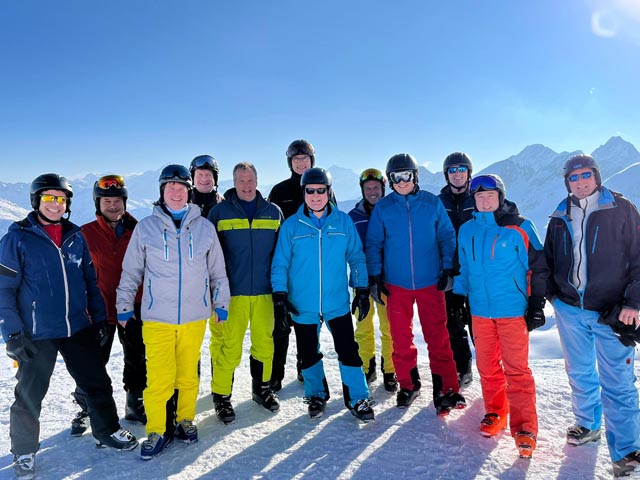 Die Männer des MTV Herznach genossen drei Tage im Schnee. Foto: zVg