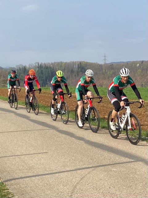 Die VCK-Fahrer beim traditionellen Kornbergrennen. Foto: zVg
