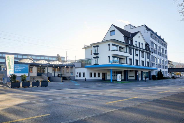 Der AVAG-Primeo Energie Sitz an der Aarburgerstrasse in Olten. Foto: zVg