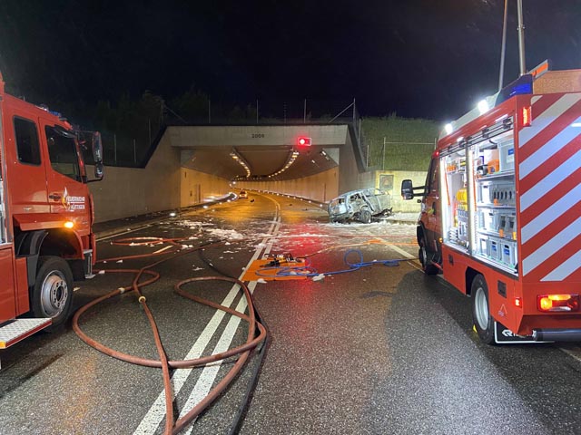 Der Selbstunfall forderte ein Todesopfer. Foto: Polizei AG