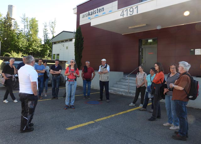 Gruppe vor ARA in Kaisten. Foto: Peter Bircher