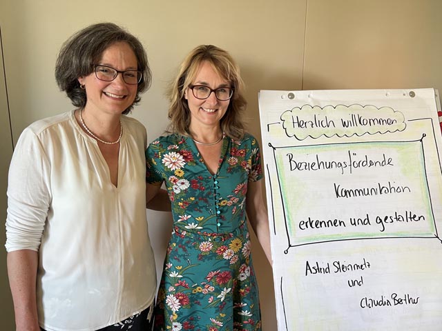 Claudia Berther und Dr. Astrid Steinmetz (von links). Foto: zVg