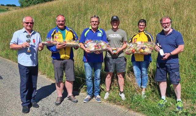 Sieger Verband (von links): René Herrmann, Adrian Mahrer, Walter Rüede, Gian-Luca Ruflin, Yvonne Csitei, John Warpelin. Foto: zVg