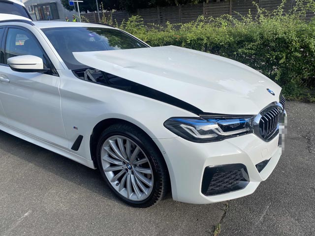 Das Unfallfahrzeug. Foto: Polizei AG