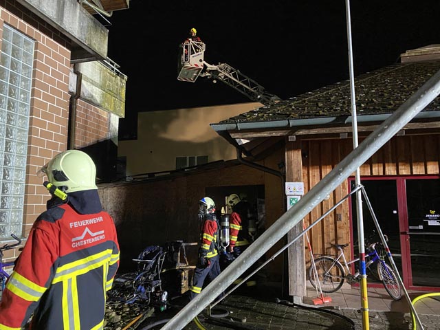 Brand in Möriken. Foto: Polizei AG
