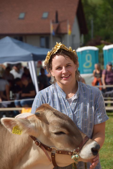 Diana Fankhauser wurde bereits zum zweiten Mal zur Schwingkönigin gekrönt. Foto: zVg