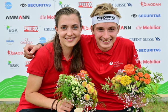 WM-Gold: Katrin Müller und Fabian Aebersold. Foto:zVg