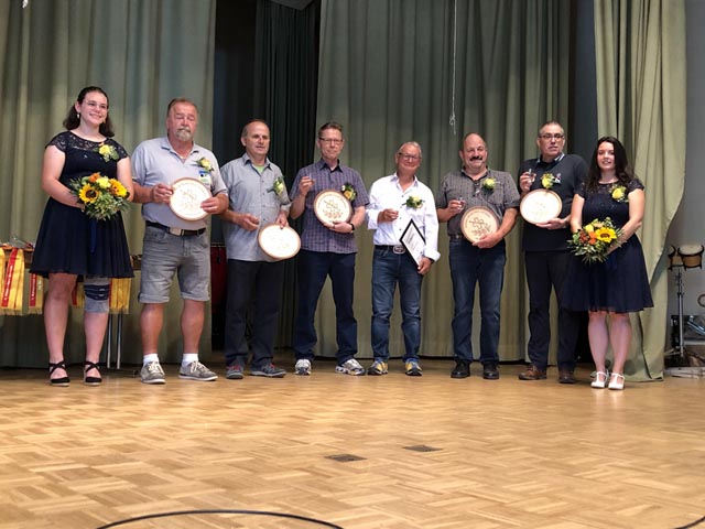 Veteranen 1962, René Hüsler, Heinz Weiss, René Zenhäusern, Daniel Buchs, Stefan Walde und Peter Weiss (v.l.). Foto: zVg