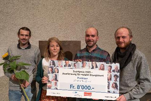 Der Verein Prozessor gewann den Sozialpreis im Jahr 2020. Foto: zVg