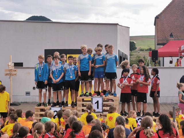 Doppelsieg der U11-Boys in der Pendelstafette. Foto: zVg
