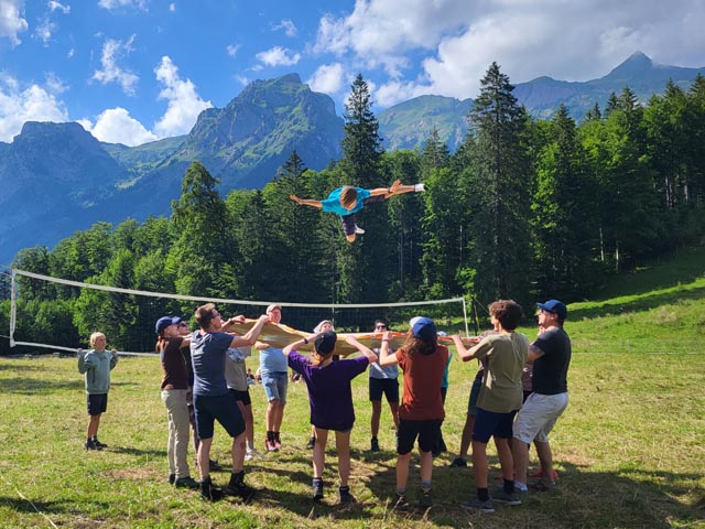 Höhenflug am Besuchstag. Foto: zVg