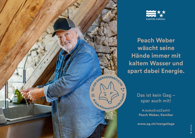 Peach Weber spart Energie. Foto: Copyright © Qube Creatives