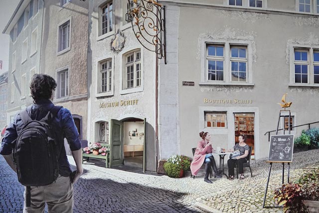 So könnte der neue Eingangsbereich vom Museum Schiff aussehen. Visualisierung: Museumsverein