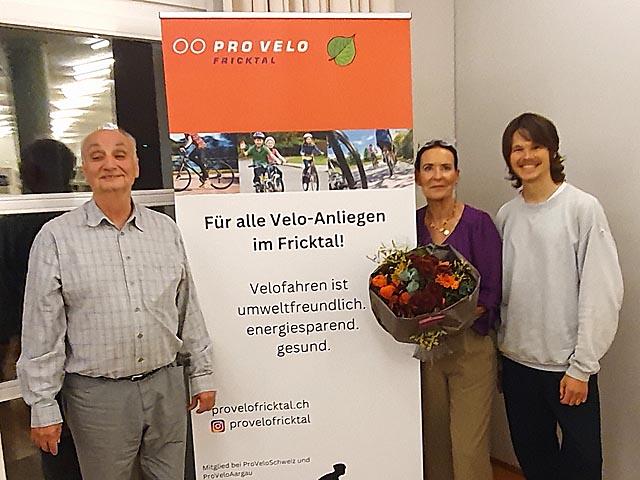 Der Vorstand (von links): Kurt Schmid, Béa Bieber, Claudio Beretta. Foto: zVg