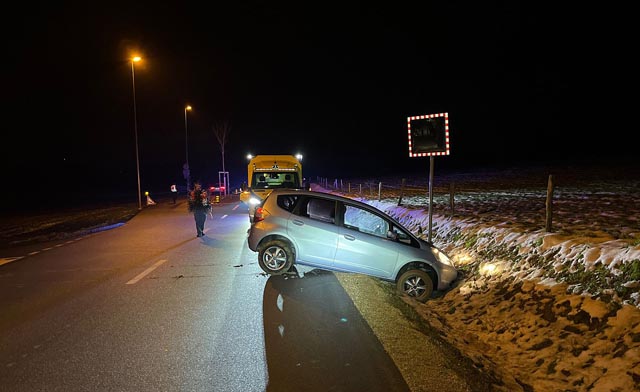 Selbstunfall in Ettingen. Foto: Polizei BL