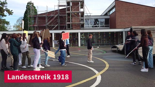 Politische Bildung an der Oberstufe Frick – einmal anders. Foto: zVg