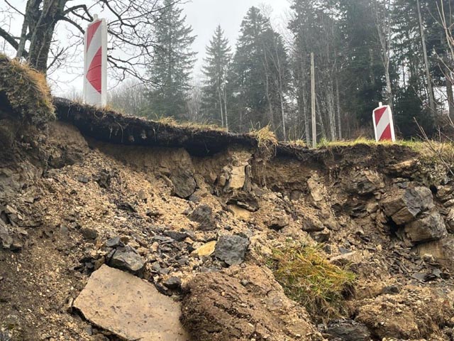 Hangrutsch im Bereich Spitzenflüeli. Foto: zVg 