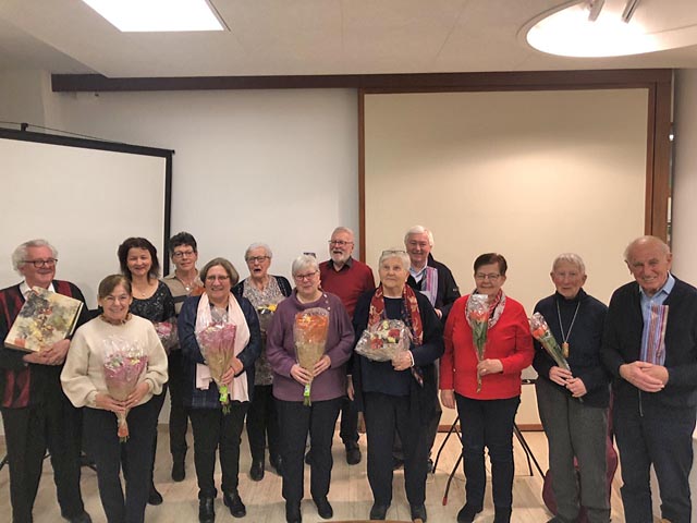 Die an der GV geehrten Personen. Foto: zVg