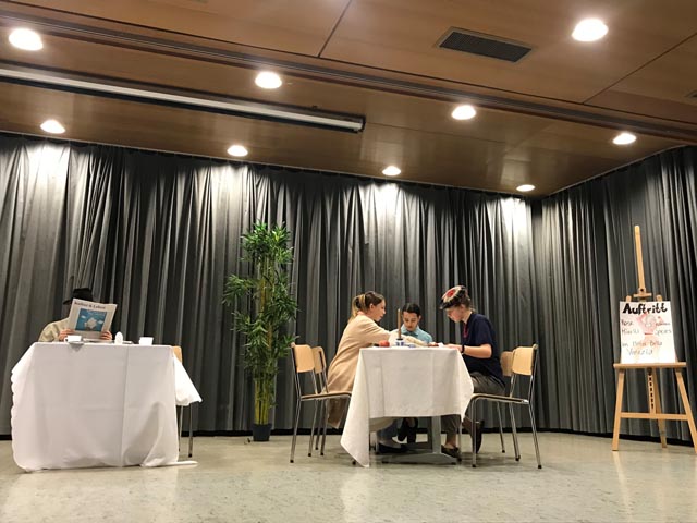 Schülerinnen und Schüler in «Fast wie bei Agatha Christie». Foto: zVg
