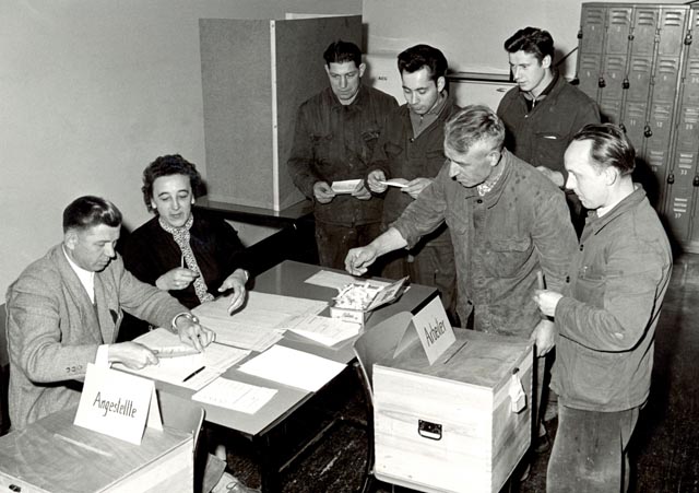 «Menschen machen Mitbestimmung» Foto: © zVg / Konzernarchiv Evonik Industries AG