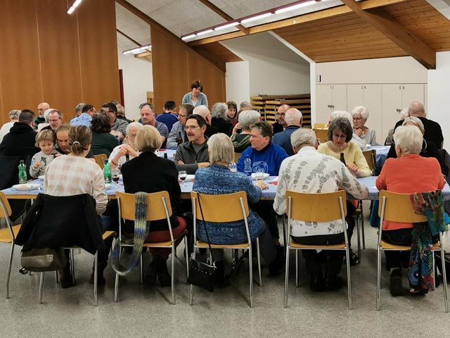 Dorftreff im März. Foto: zVg