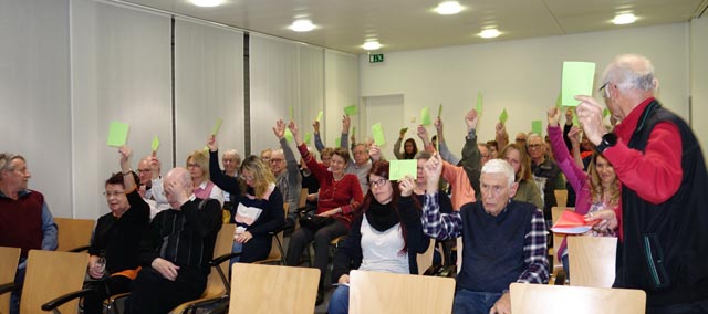 Der vom Vorstand beantragten Umwandlung des Vereins in eine Kommission wurde mit grossem mehr zugestimmt. Foto: Mike Sawlewicz
