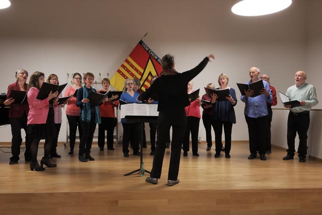 Das Chortett begeisterte mit seinem Frühlingskonzert. Foto: Carl Waldmeier