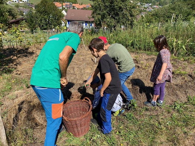 Gartenprojekt für Kinder des Vereins Lebensraum Eichmatt in Zuzgen. Foto: zVg