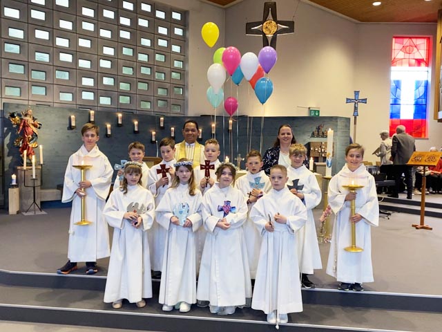 Wertvolle Erfahrungen machten die neun Kinder auf dem Weg zur Erstkommunion. Foto: zVg