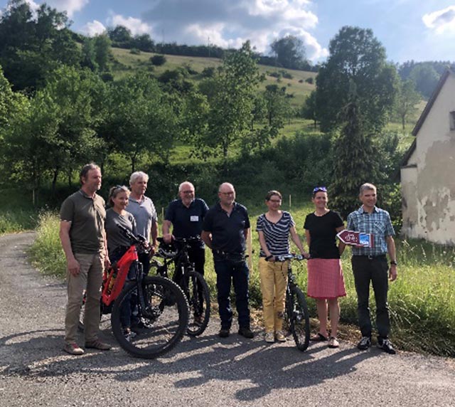 Endlich eröffnet – die Velolandroute ist durch die Hilfe zahlreicher Akteure entstanden. © Jurapark Aargau