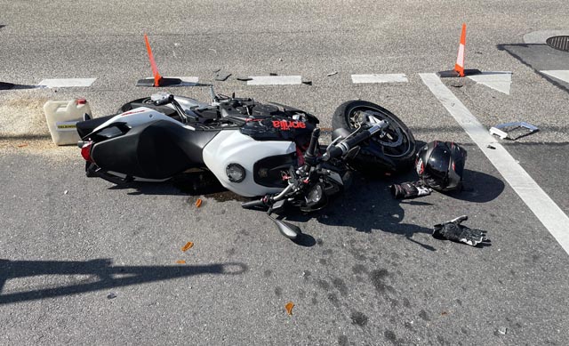 Unfall in Möhlin. Foto: Polizei Aargau