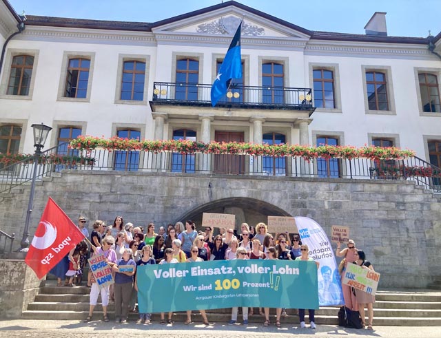 Übergabe der Petition. Foto: zVg