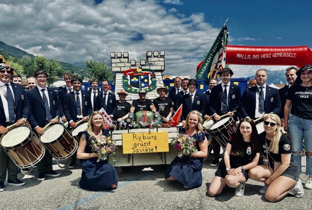 Die Fasnachtszunft Ryburg war erfolgreich am Tambouren- und Pfeiferfest. Foto: zVg