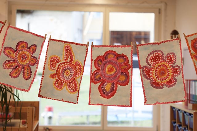 Der Kindergarten als Kunstgalerie. Foto: Helge Landberg